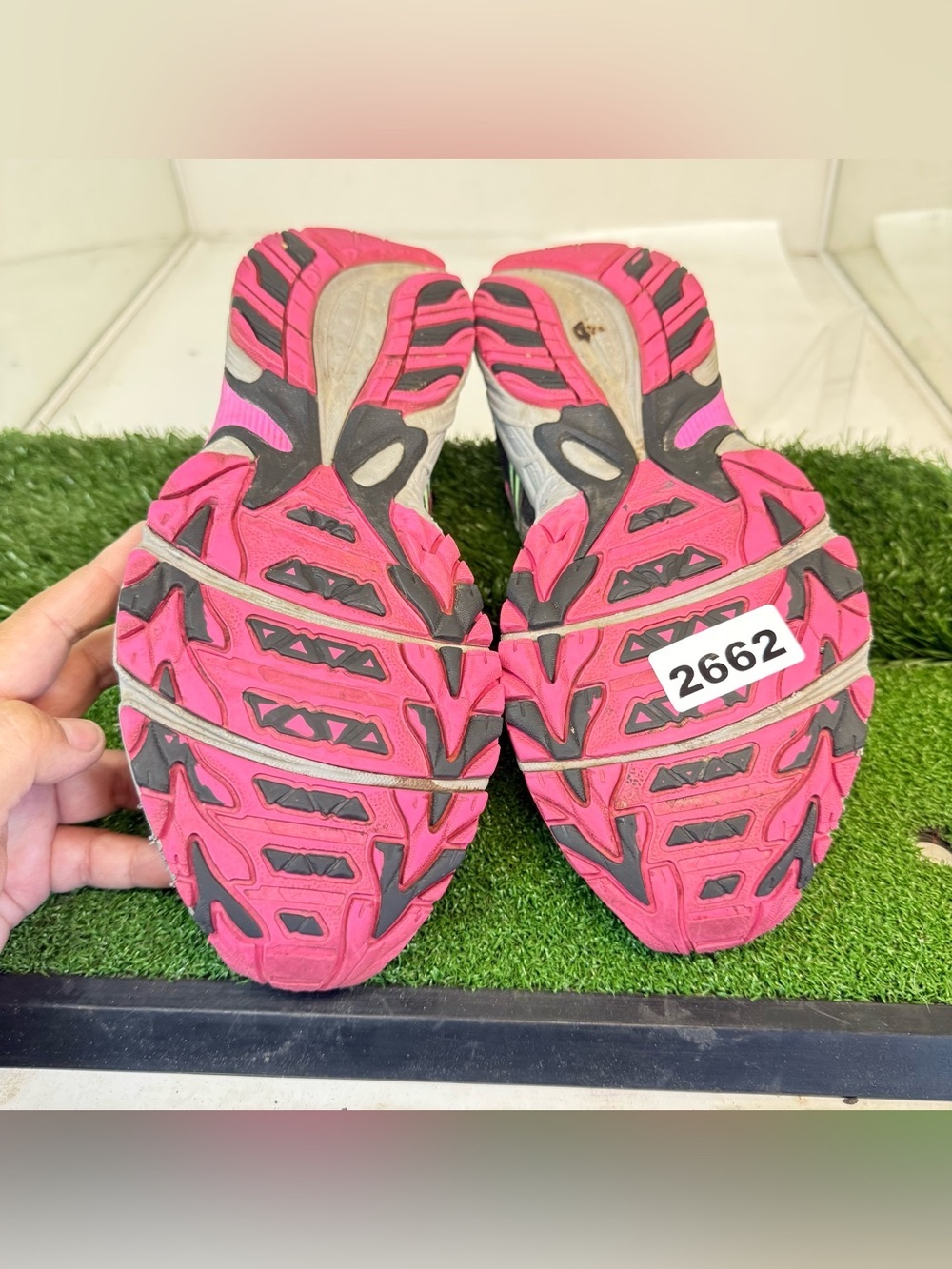Asics Gel-Venture 5 Womens Size 10 Athletic Running Shoes Green Pink T5N8N - Picture 6 of 6